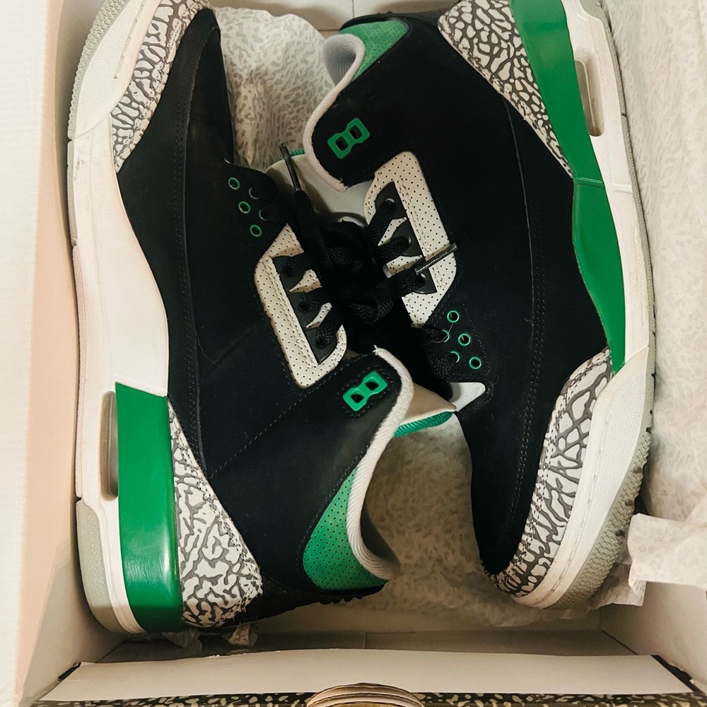 Mens Air Jordan Retro Green/Black/Gray
